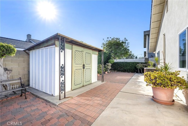 view of outbuilding