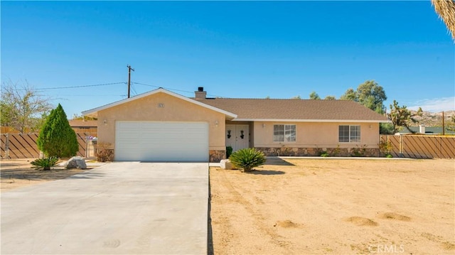 ranch-style house with a garage