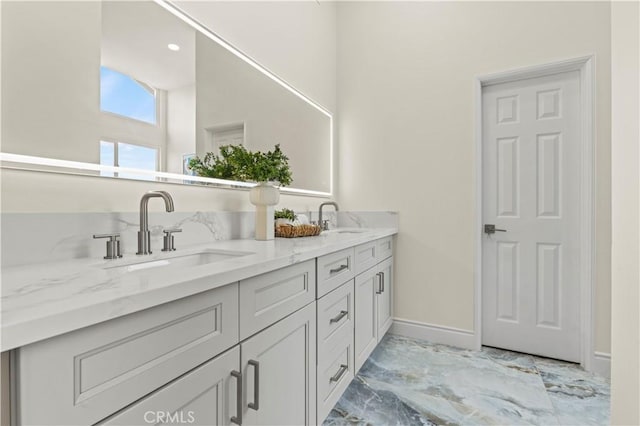 bathroom featuring vanity