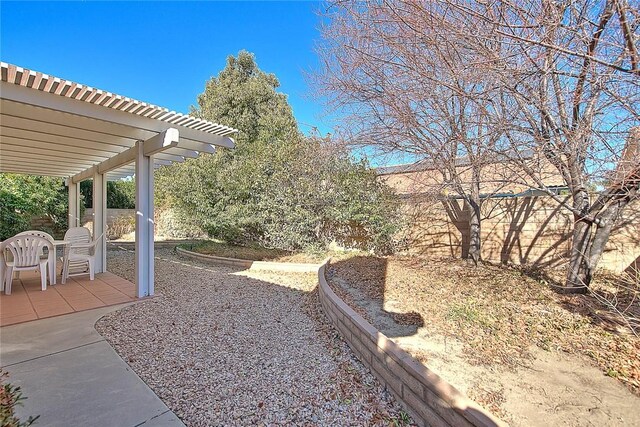 view of yard with a patio