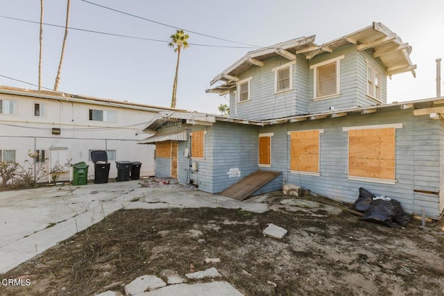 view of rear view of house