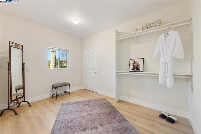 interior space featuring hardwood / wood-style floors