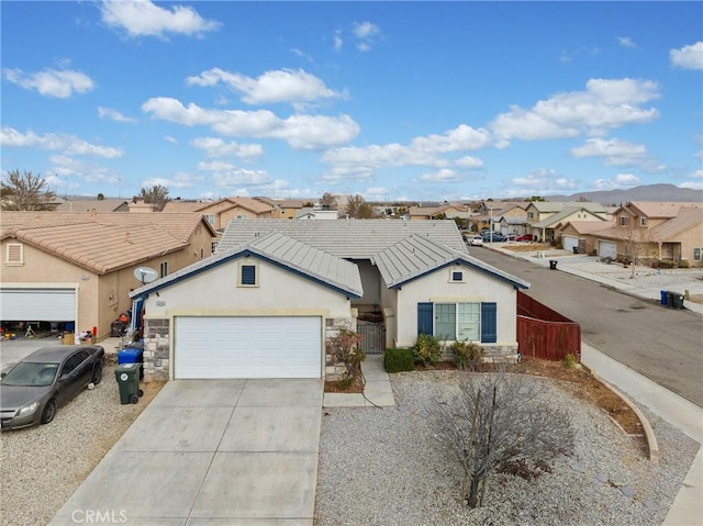 ranch-style home with a garage