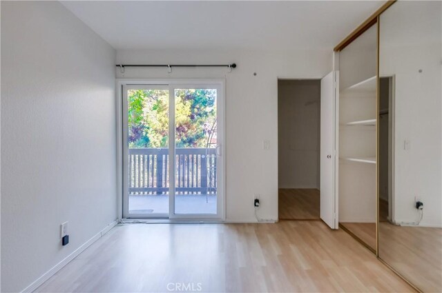 interior space featuring light hardwood / wood-style floors