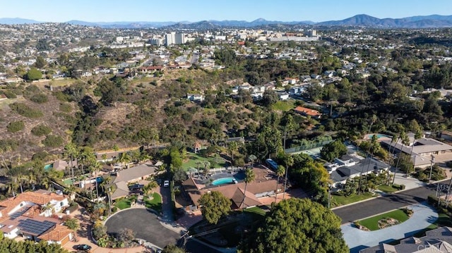 5455 Toyon Rd, San Diego, CA 92115 - aerial overview of property's location with mountains
