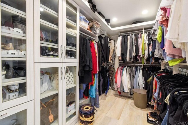 5455 Toyon Rd, San Diego, CA 92115 - spacious closet with wood finished floors