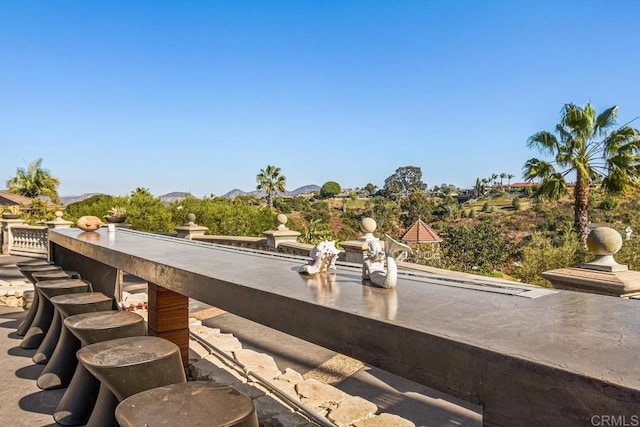 5455 Toyon Rd, San Diego, CA 92115 - view of patio featuring a mountain view