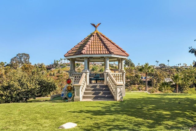 5455 Toyon Rd, San Diego, CA 92115 - view of community featuring a gazebo and a lawn
