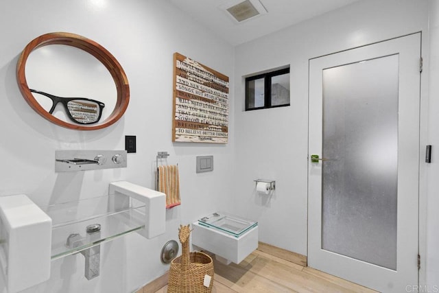 5455 Toyon Rd, San Diego, CA 92115 - bathroom with wood finished floors