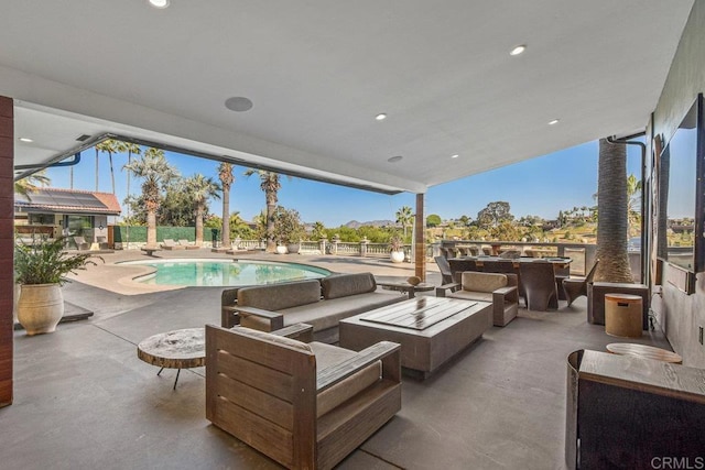 5455 Toyon Rd, San Diego, CA 92115 - view of patio with outdoor lounge area