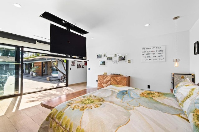 5455 Toyon Rd, San Diego, CA 92115 - bedroom with recessed lighting and wood finished floors