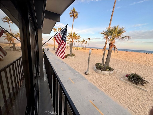 1510 W Oceanfront, Newport Beach, CA 92663 - balcony with view of water and beach