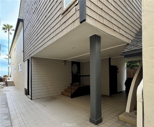 1510 W Oceanfront, Newport Beach, CA 92663 - view of patio with entry steps