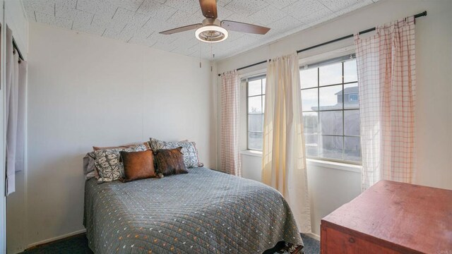 2564 Walters Camp Rd, Winterhaven, CA 92283 - bedroom with carpet, baseboards, and ceiling fan