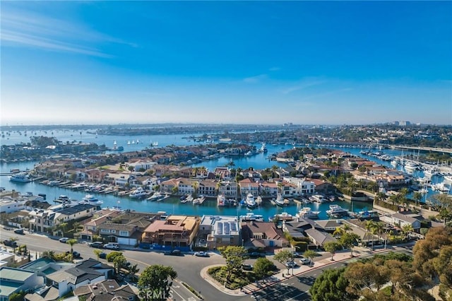 433 Harbor Island Dr, Newport Beach, CA 92660 - drone / aerial view of a marina and a nearby body of water