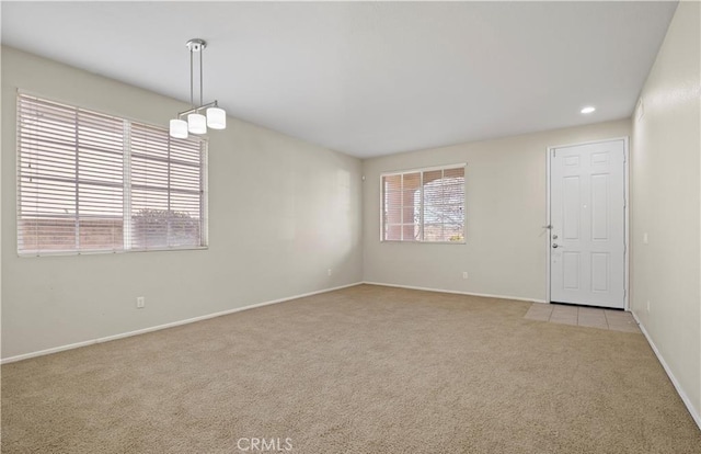 view of carpeted empty room