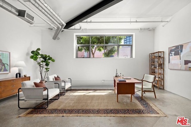 office featuring concrete floors