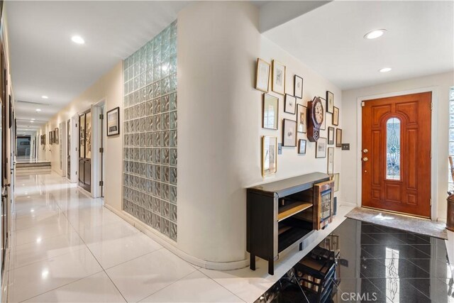 entryway featuring tile patterned floors