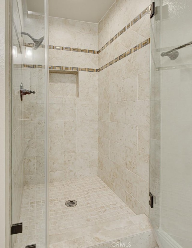 bathroom with walk in shower