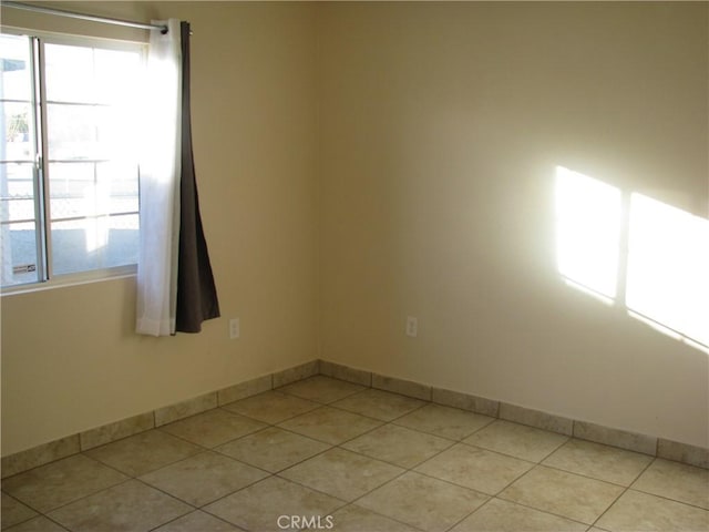 view of tiled empty room