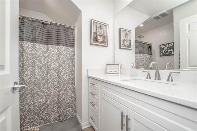 bathroom with vanity