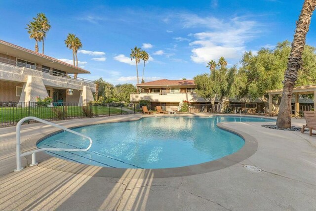 view of pool with a patio