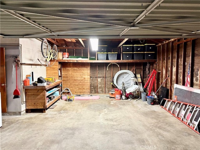 view of basement