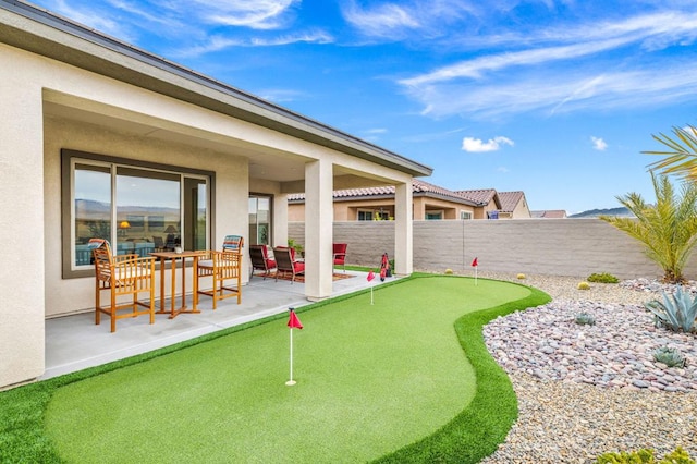 view of yard with a patio