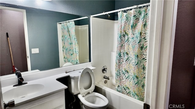 11807 Lupin Rd, Adelanto, CA 92301 - bathroom with shower / bath combo, vanity, and toilet