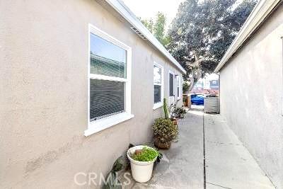 view of property exterior featuring a patio area