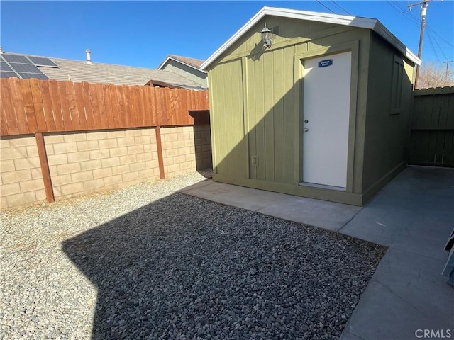 view of outbuilding