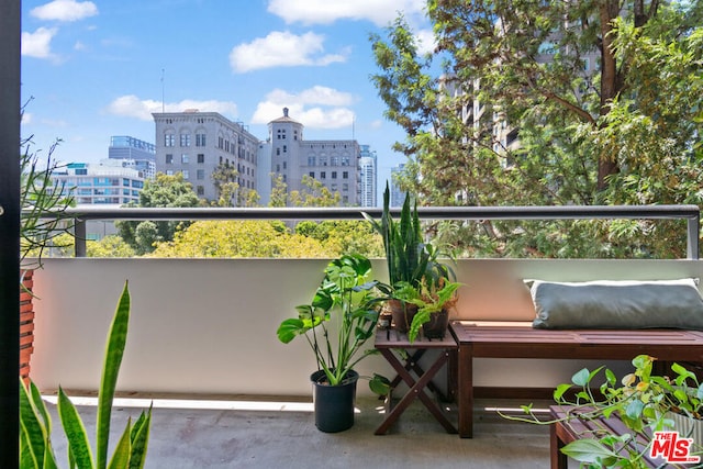 view of balcony