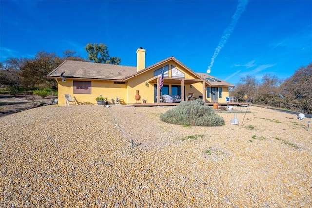 view of rear view of property