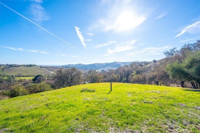 property view of mountains featuring a rural view