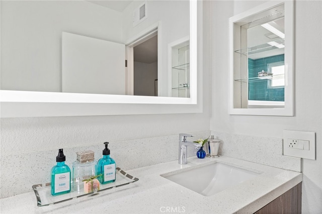 bathroom featuring vanity