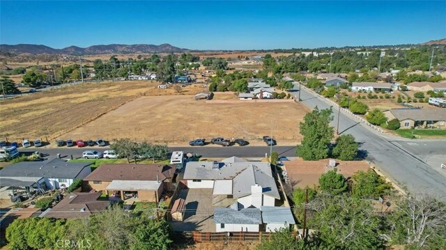 bird's eye view with a mountain view