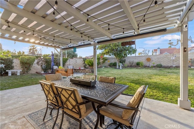 view of patio featuring outdoor lounge area