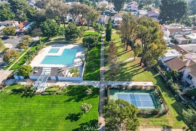 birds eye view of property