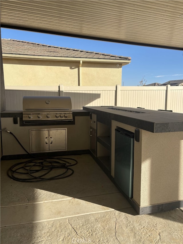 view of patio / terrace with grilling area and area for grilling