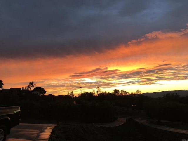 246 Yucca, Fallbrook, CA 92028 - view of yard at dusk
