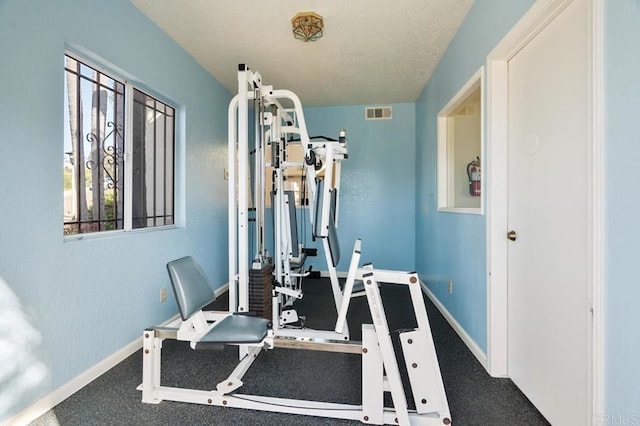 exercise room featuring plenty of natural light