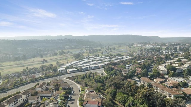 aerial view featuring a mountain view