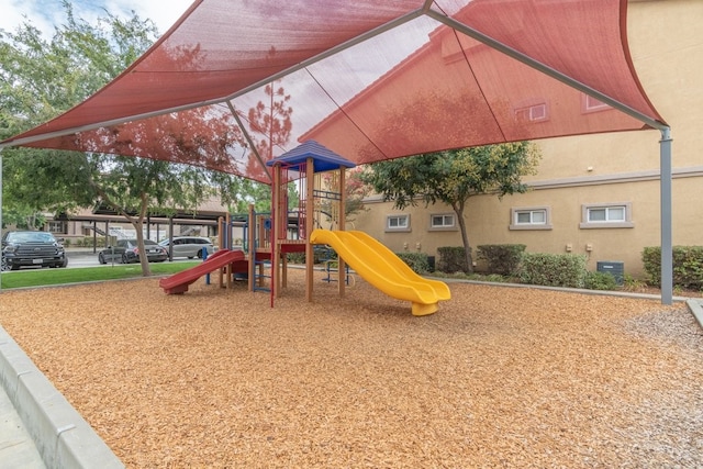 view of jungle gym