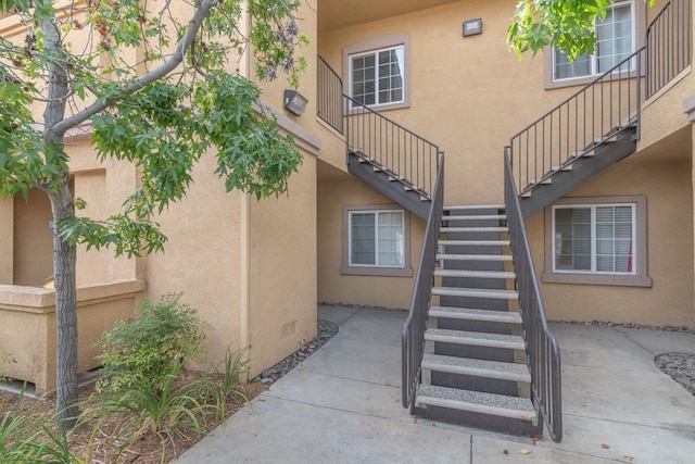 view of stairway