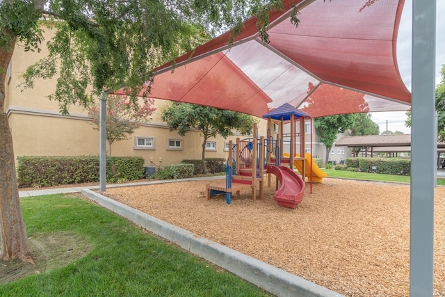 view of jungle gym