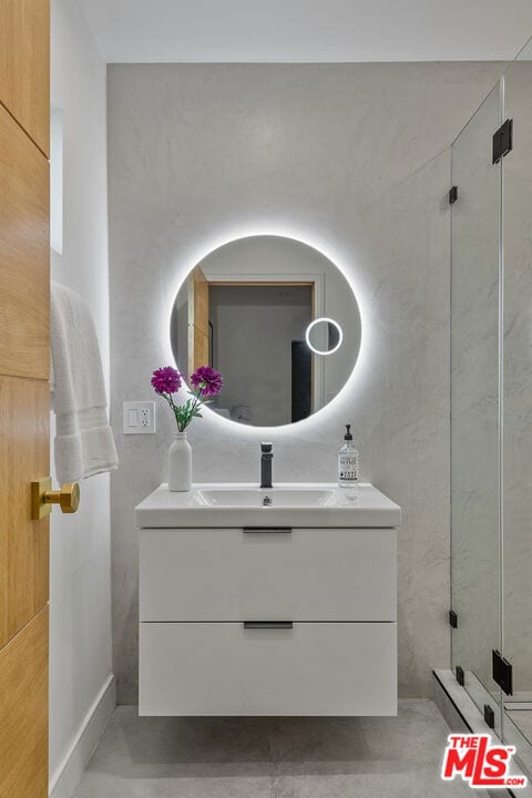 bathroom featuring vanity