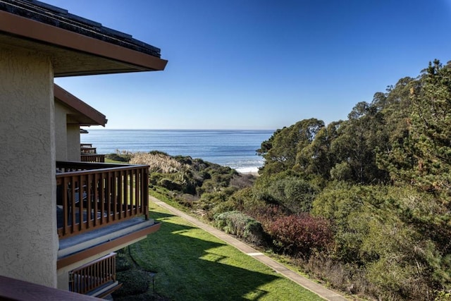 water view featuring a view of the beach