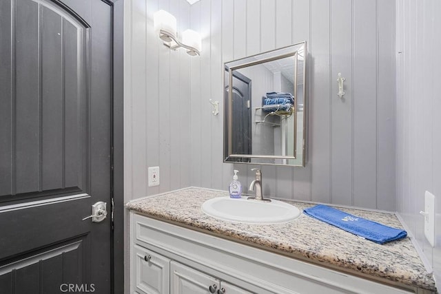 bathroom featuring vanity