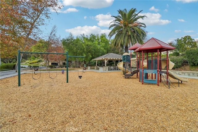 view of play area