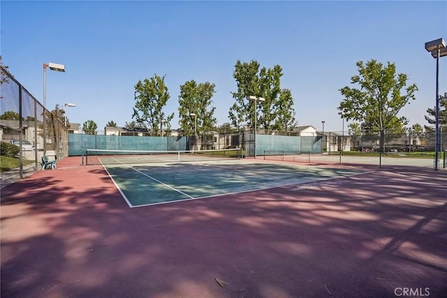 view of tennis court